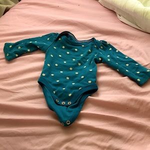Polka dot onesie cloud island newborn
